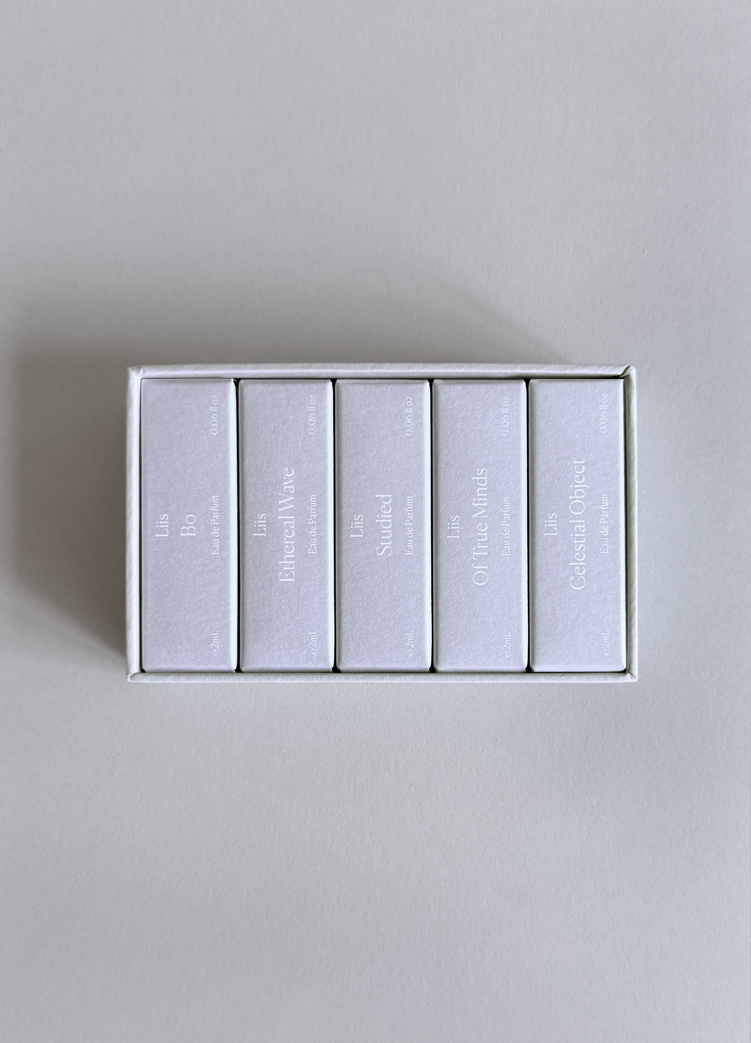 Liis Unseen Discovery Set — fragrance sampler in box