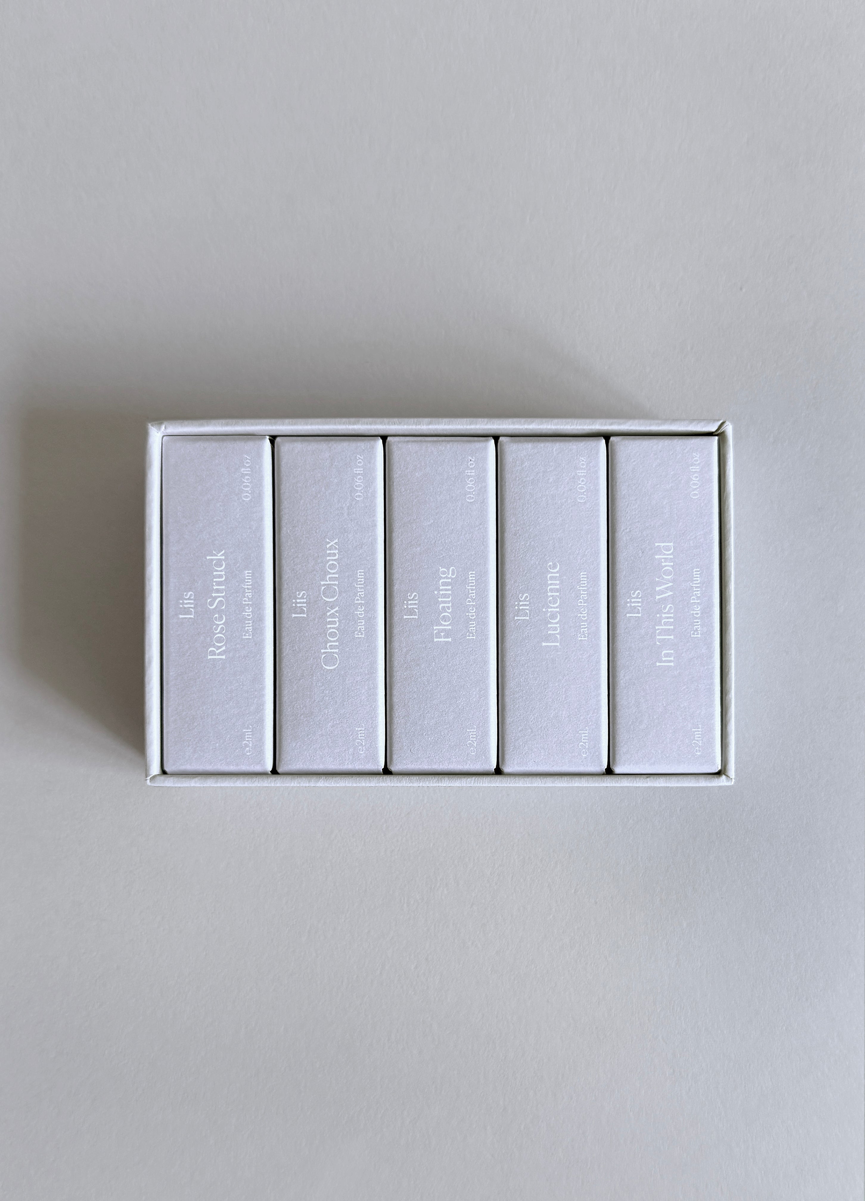 Liis Vivid Discovery Set — fragrance sample set in box
