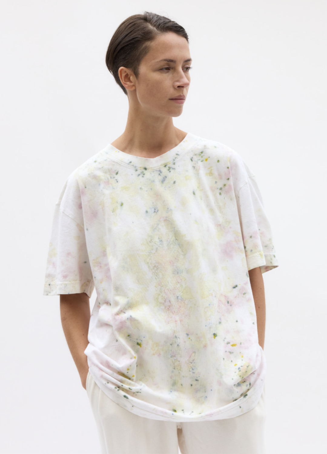 Mirror Print Flower Tee
