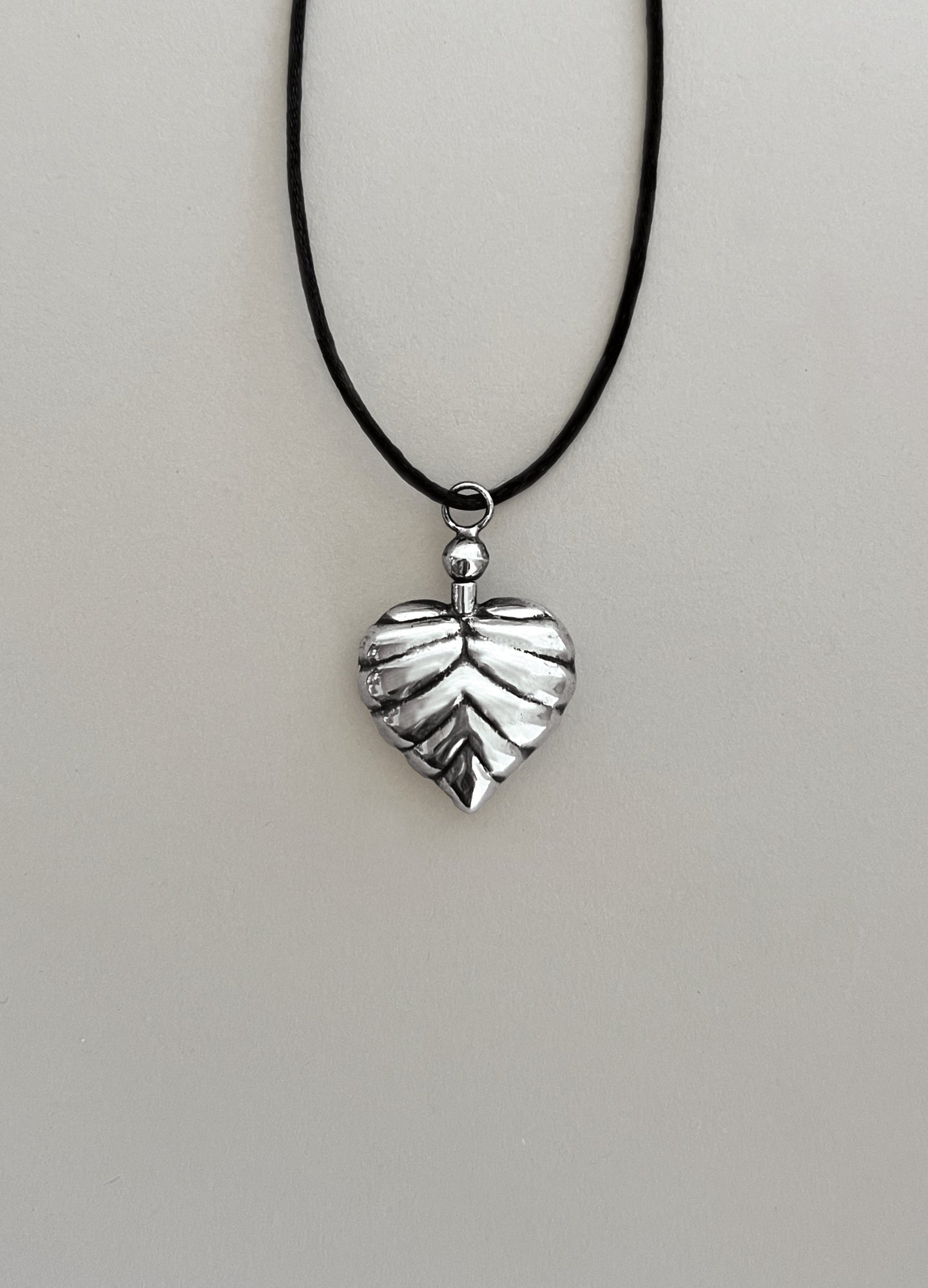 Lined Heart — Vintage Perfume Pendant